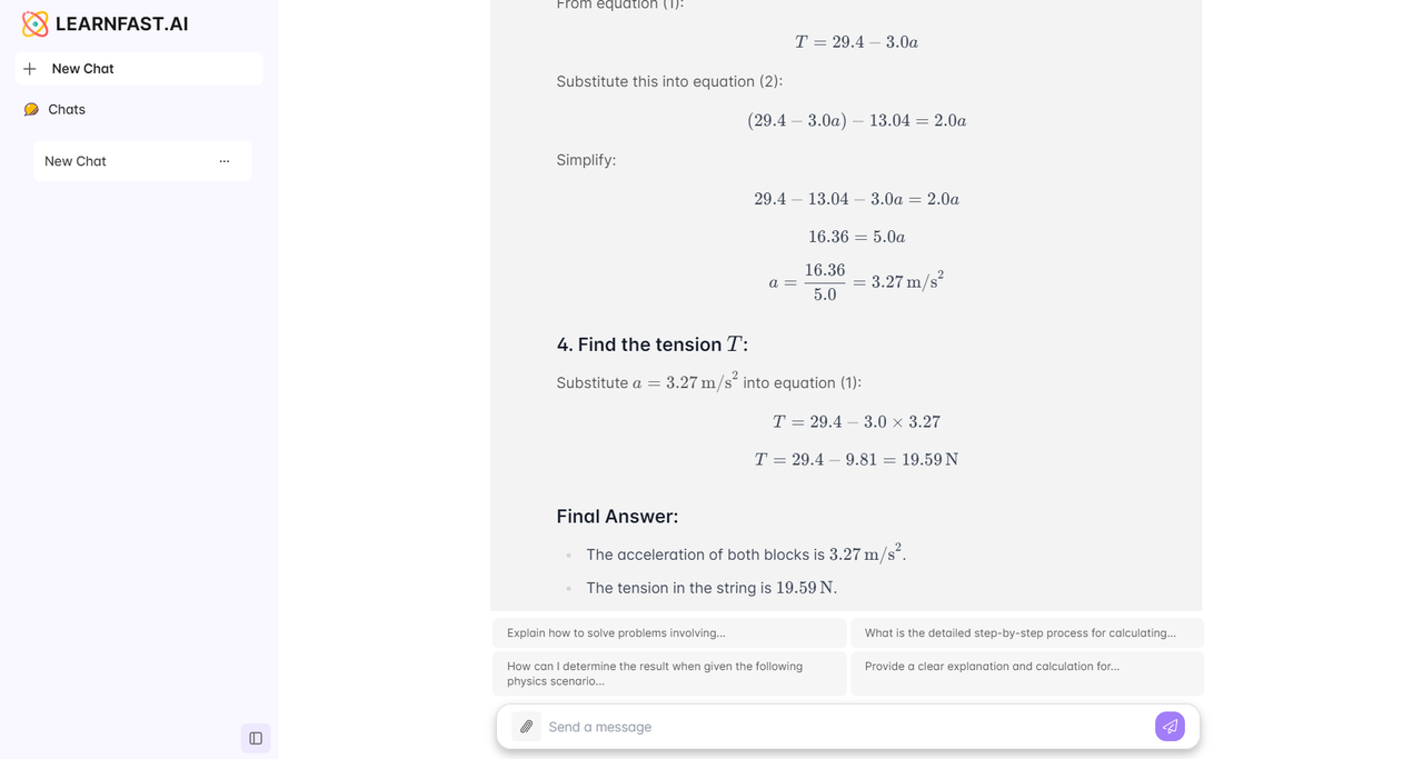 LearnFast AI:免费的 AI 物理解题工具4474
